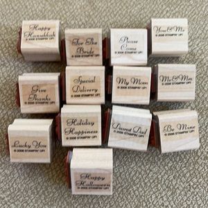 25 STAMPIN UP RUBBER STAMPS 2006